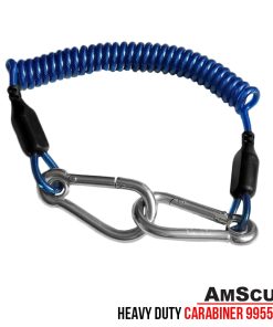 AmScuD Heavy Duty Shock Line w/ Wire SS CARABINER