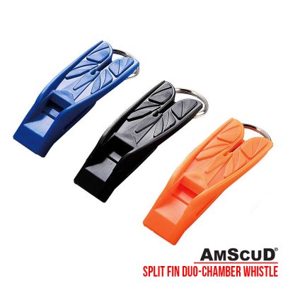 AmScuD Split Fin Duo-Chamber Whistle