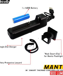 Alternative view of AmScuD Dive Light Mantis