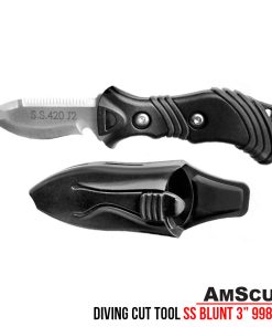 AmScuD Diving Cut Tool SS BLUNT 3″
