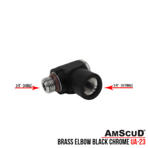 Alternative view of AmScuD Elbow Nickle Black Chrome UA-23