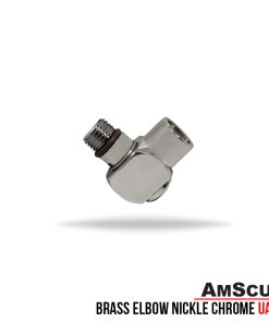 AmScuD Brass Elbow Nickle Chrome UA-16