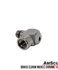 Alternative view of AmScuD Brass Elbow Nickle Chrome UA-16