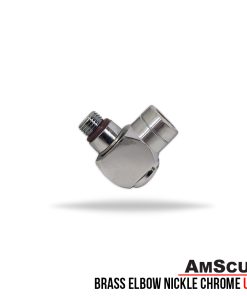 AmScuD Brass Elbow Nickle Chrome UA-8