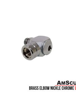 Alternative view of AmScuD Brass Elbow Nickle Chrome UA-8