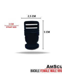 Alternative view of AmScuD Buckle Female Male for 2 Cm Strap