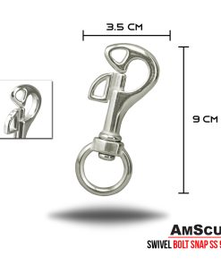 Alternative view of AmScuD Butterfly Bolt Snap Swivel-Eye Stainless Steel