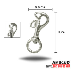 Alternative view of AmScuD Butterfly Bolt Snap Swivel-Eye Stainless Steel