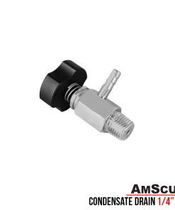 AmScuD Condensate Drain 1/4″ NPT for Air Compressor