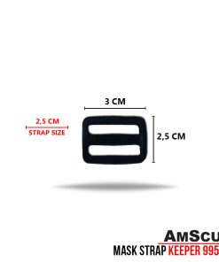 Alternative view of AmScuD Mask Strap 2.5 Cm Keeper Plastic