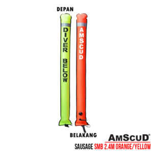 AmScuD Sausage Surface Marker Buoy (SMB) 2.4M