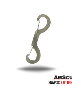 AmScuD Double Ended Stainless Steel Snap Clip Flat 3.9″