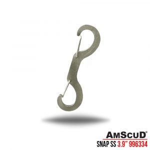 AmScuD Double Ended Stainless Steel Snap Clip Flat 3.9″
