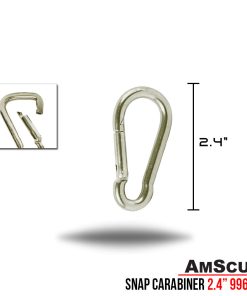 Alternative view of AmScuD Snap Stainless Steel Carabiner 2.4″