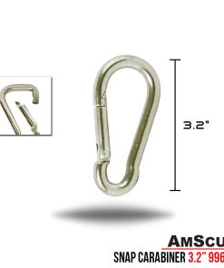 Alternative view of AmScuD Snap Stainless Steel Carabiner 3.2″