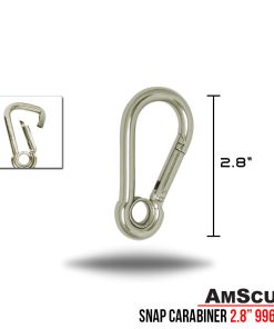 Alternative view of AmScuD Snap Stainless Steel Carabiner With Eye 2.8″