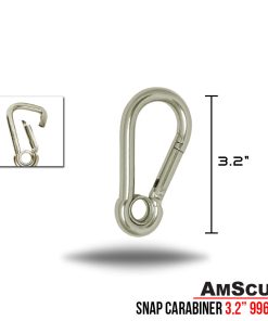 Alternative view of AmScuD Snap Stainless Steel Carabiner With Eye 3.2″
