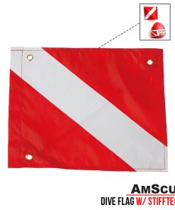 Alternative view of AmScuD Dive Flag with Stifftener