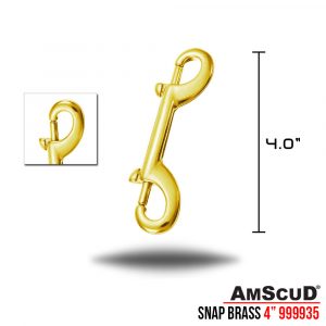Alternative view of AmScuD Snap Double Ended Brass Hook Clip 4.0"