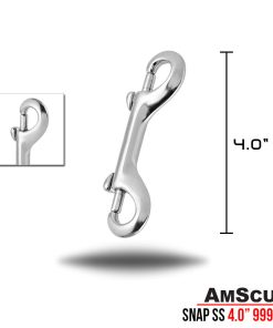 Alternative view of AmScuD Snap Double Ended Stainless Steel Hook Clip 4.0"