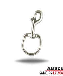 AmScuD Swivel-Eye Large Bolt Snap Stainless Steel 4.7″