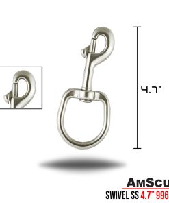 Alternative view of AmScuD Swivel-Eye Large Bolt Snap Stainless Steel 4.7″