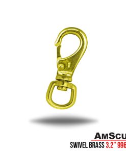 AmSCuD Swivel Bold Snap Hook Brass 3.2″