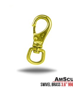 AmScuD Swivel Bold Snap Hook Brass 3.6″