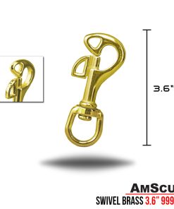 Alternative view of AmScuD Butterfly Snap Brass Hook Swivel-Eye 3.6″