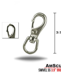 Alternative view of AmScuD Swivel Bolt Stainless Steel Snap 3.9”