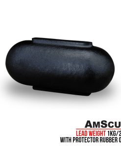 AmScuD Lead Weight 1kg/2lbs With Protector Rubber Oval