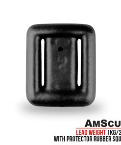 AmScuD Lead Weight 1kg/2lbs With Protector Rubber Square