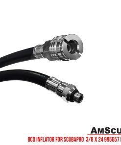Alternative view of AmScuD BCD Inflator For ScubaPro Hose 3/8″ x 24 – 68cm