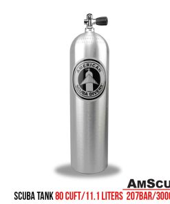 AmScuD Scuba Tank/Scuba Cylinder Alluminium 80 Cuft / 11.1 liters