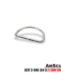 AmScuD Bent D-Ring 304 SS 0.5mm