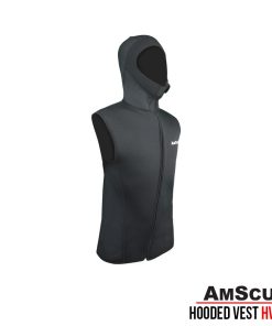 Alternative view of AmScuD Hooded Vest HV-01 with Full Zipper
