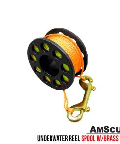 AmScuD Underwater Reel Spool W/ Brass Clip 100 feet