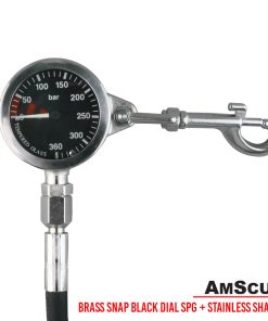 Alternative view of AmScuD Brass Snap Black Dial SPG + Stainless Shackle