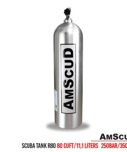 AmScuD Scuba Tank/Scuba Cylinder Alluminium R80 80 Cuft / 11.1 liters