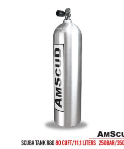 Alternative view of AmScuD Scuba Tank/Scuba Cylinder Alluminium R80 80 Cuft / 11.1 liters