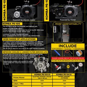 Alternative view of COMPRESSOR KOMBA P100