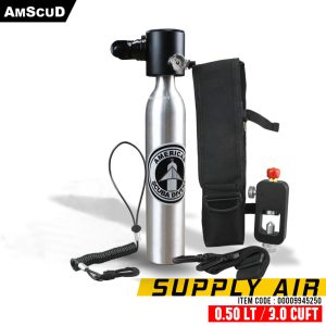 Alternative view of AmScuD Pony Bottle 3 Cuft Scuba Tank Emergency Supply Backup Tank 994525 – Your Next Breath